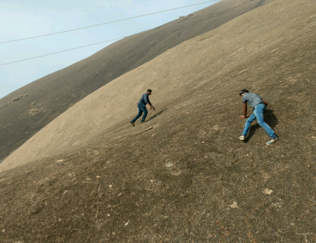 Climbing the hill